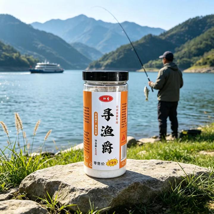 F 大瓶 400g 四季可用钓鱼饵料轻松钓鲫鲤草鳊青必备
