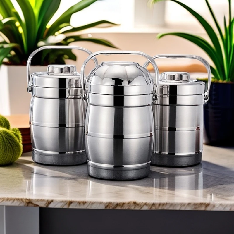 【宠粉福利】不锈钢保温饭盒大容量保温提锅双层加厚学生带饭便当