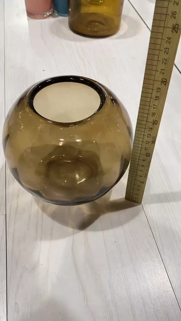 慕忆家手作琉璃花瓶瑕疵