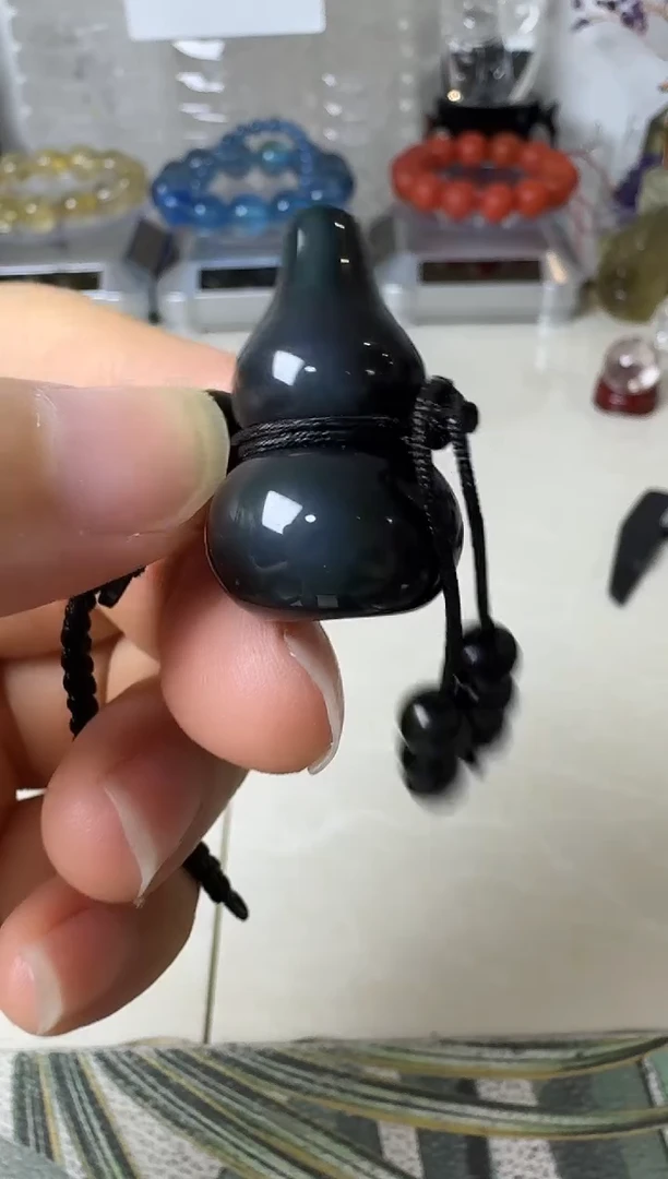 未镶嵌黑曜岩手链矿坑钥匙扣