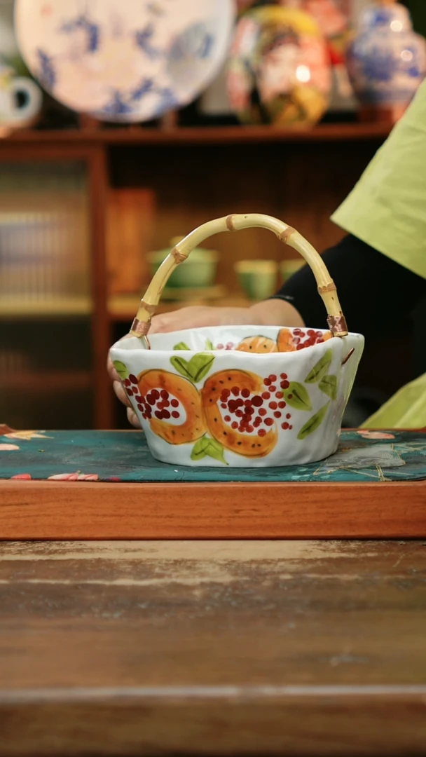 瓷片景德镇纯手工釉下彩精品茶具水杯