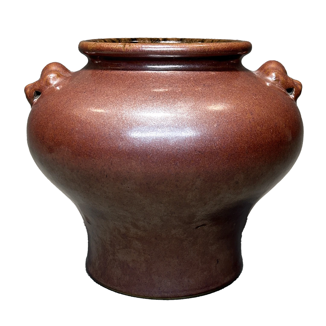 25322015g紫金釉兽耳樽