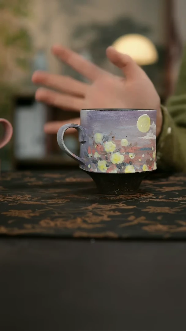 景德镇陶瓷杯碗柴烧多人