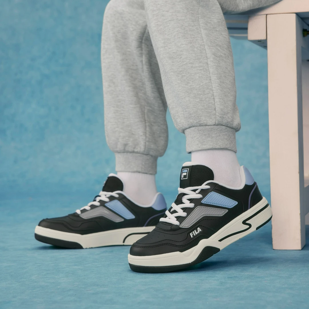 【律动板鞋】斐乐儿童2025潮款童鞋冬季新款中大童运动鞋K55B541302