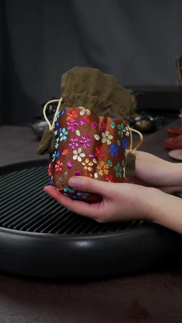 【闪购商品】杯【宜景窑】苏绣礼品袋子