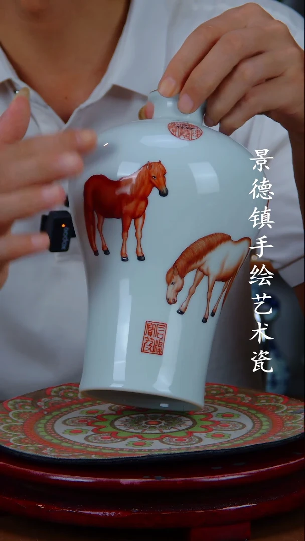 现代景德镇手工手绘陶瓷摆件33