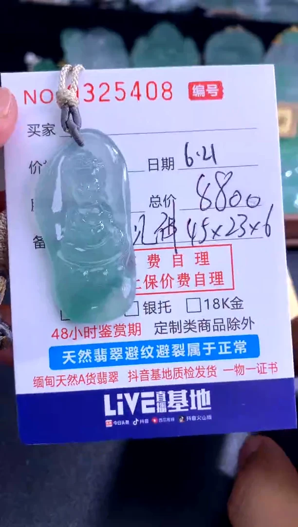 翡翠未镶嵌颈饰好好