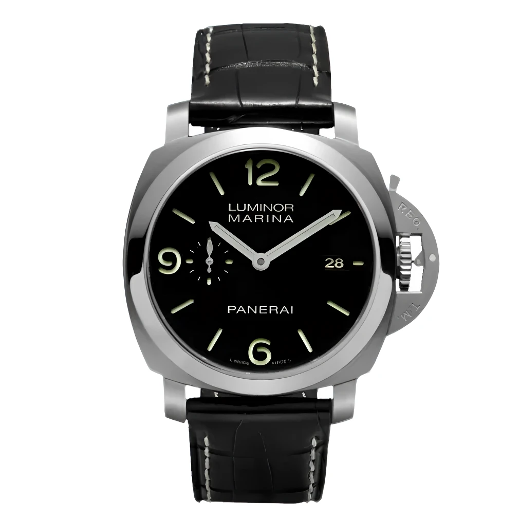 99新 Panerai/沛纳海 庐米诺Luminor/PAM00312/44mm/背透机械男表