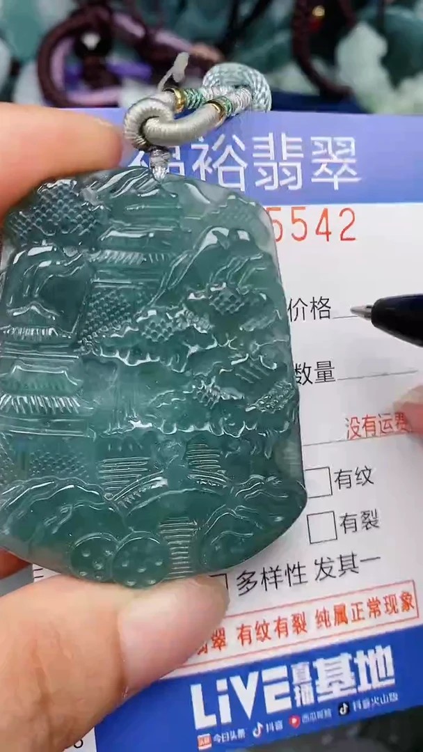 翡翠未镶嵌颈饰...0005542