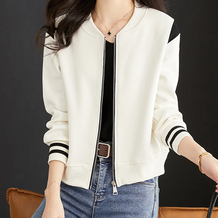 Mandsibil曼德西比利秋季外套女装2025新款短款外搭春秋款棒球服