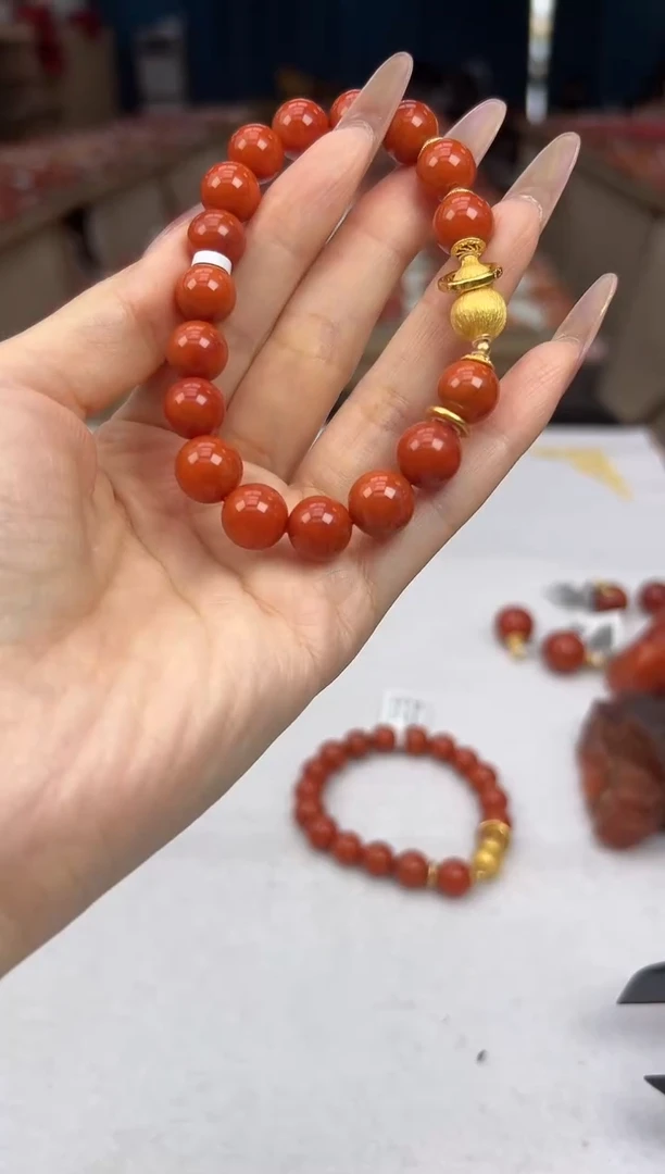 未镶嵌珠串南红玛瑙10.29-10mm（多样式）