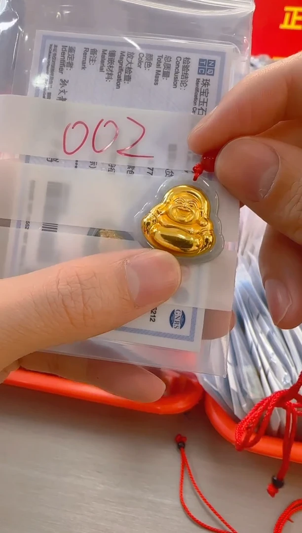 【闪购商品】翡翠颈饰足金镶嵌佛公002