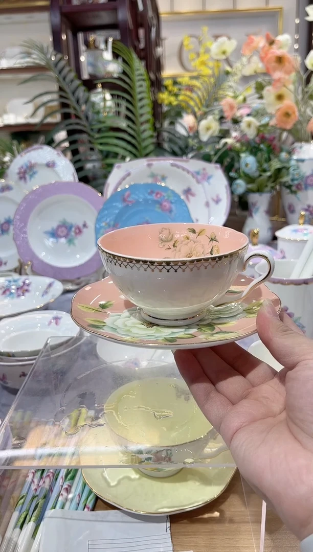 36%以上骨粉骨瓷咖啡杯碟