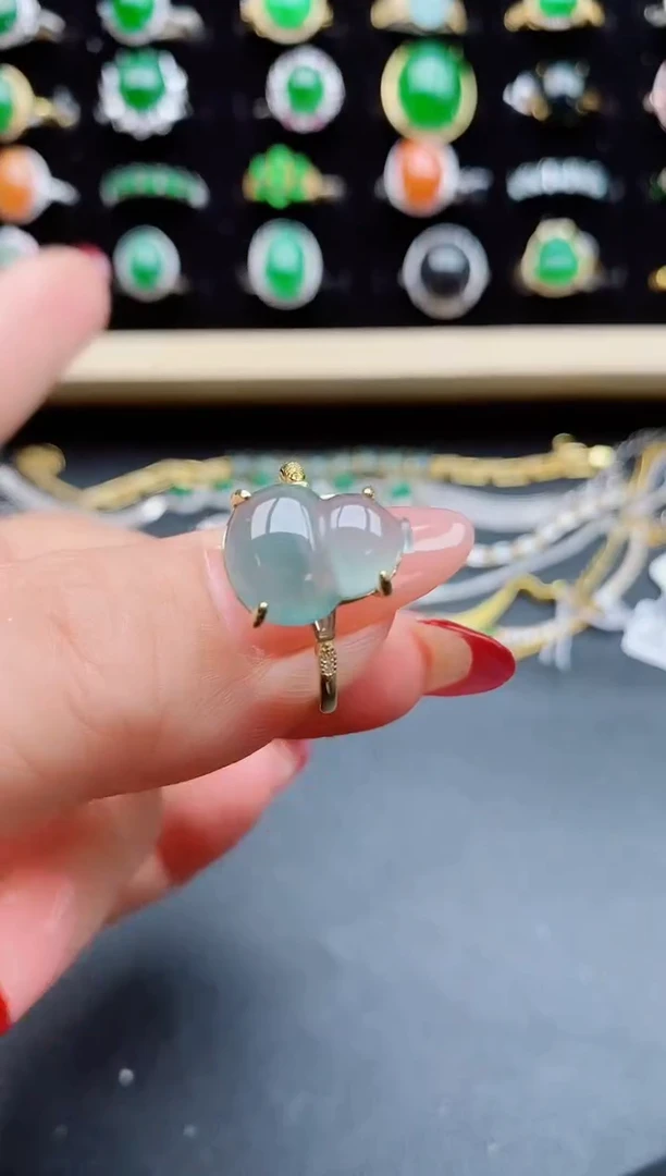 【闪购商品】翡翠戒指银S925镶嵌508050