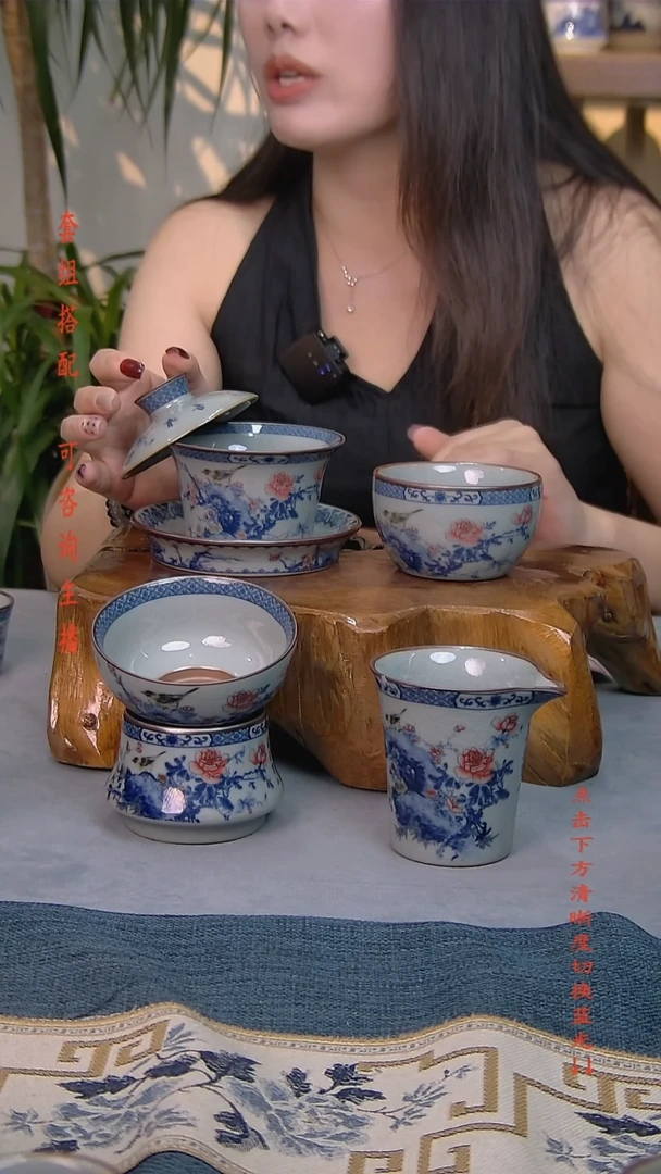 简装家用款4件套 老陶泥开片纹陶瓷茶具