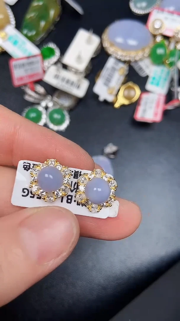 银S925镶嵌戒指翡翠1400