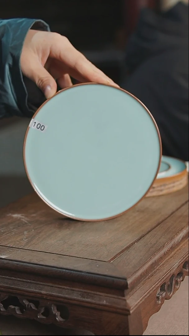 杯100号重工壶承无纹16公分一级品