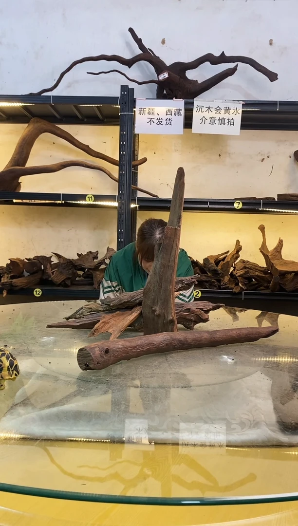 【闪购商品】柚木木艺鱼缸造景沉木184