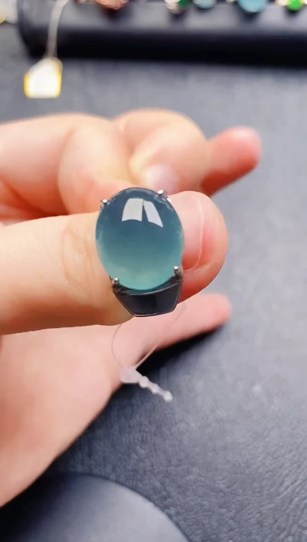 银S925镶嵌戒指翡翠1111