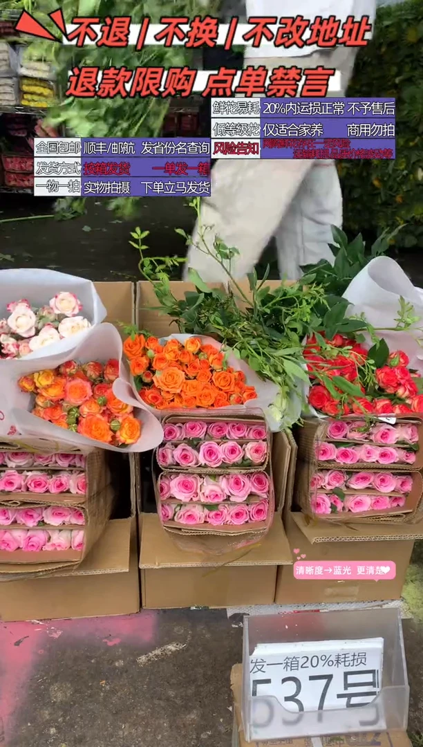 537号♥含20%耗损发一箱
