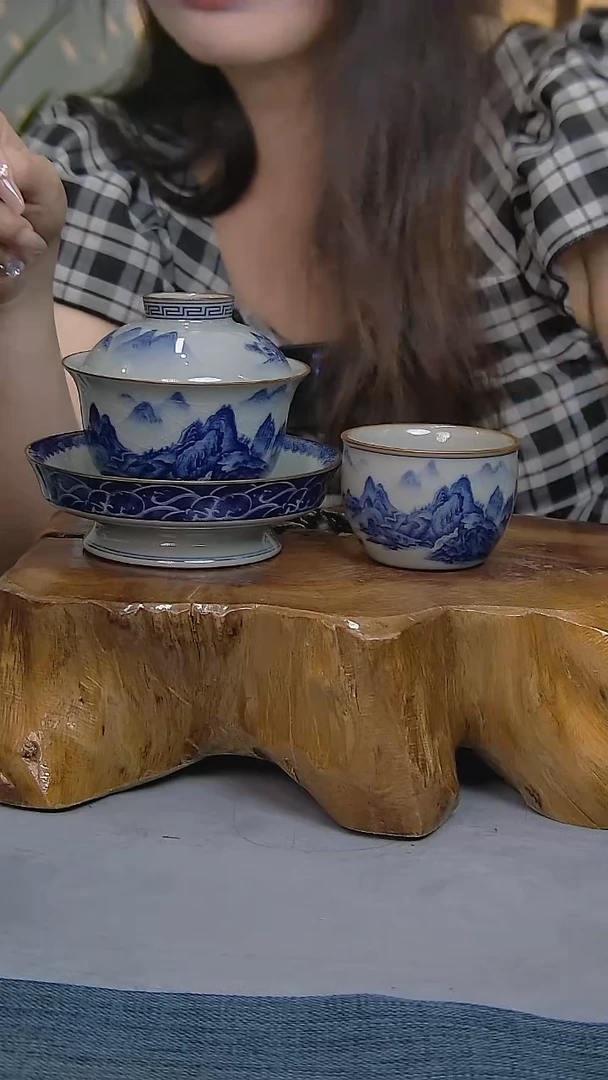 简装家用款2件套 老陶泥开片纹陶瓷茶具