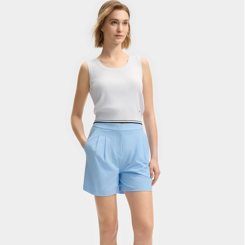 FILA斐乐女编织背心【通勤休闲】无袖舒适运动简约时尚F11W523101F