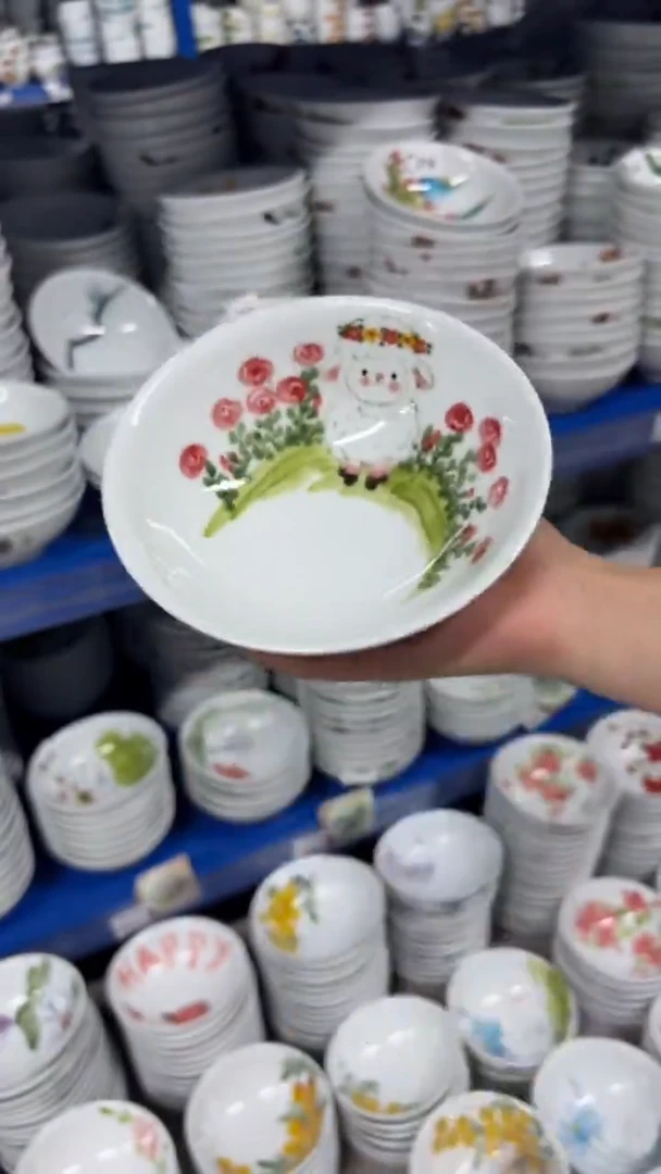 景德镇手绘釉中彩（食品级）壮壮碗
