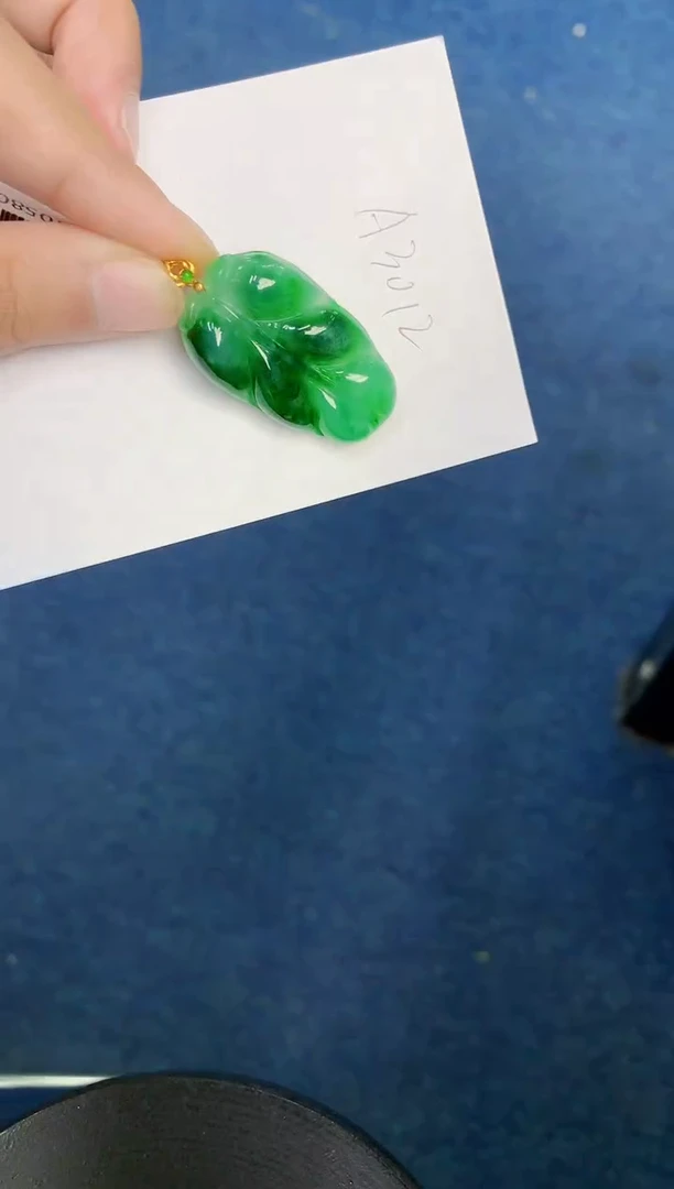 翡翠18K金镶嵌颈饰000000000