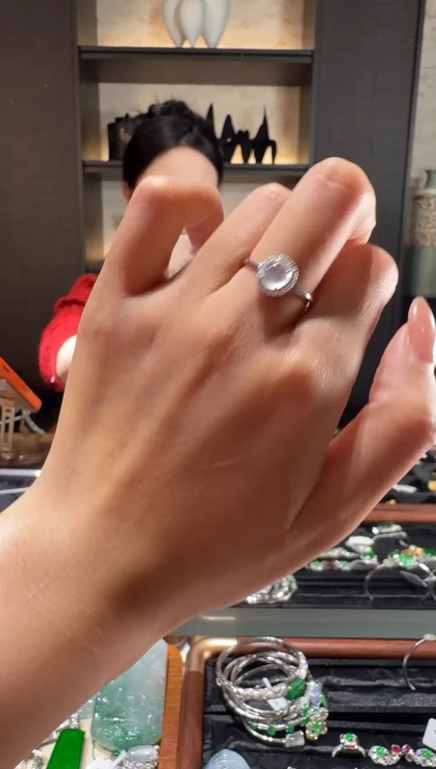 银S925镶嵌戒指翡翠22