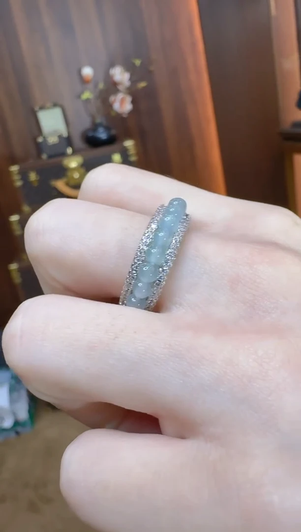 翡翠戒指合金多样性团购发一件