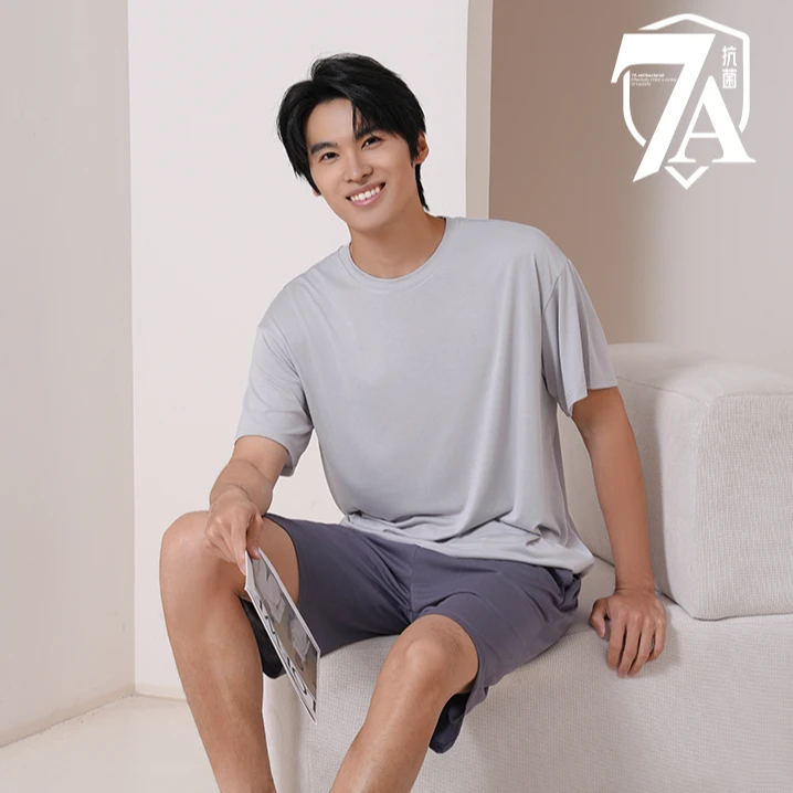 杜卡诺7a抗菌舒适无痕男士家居服0309