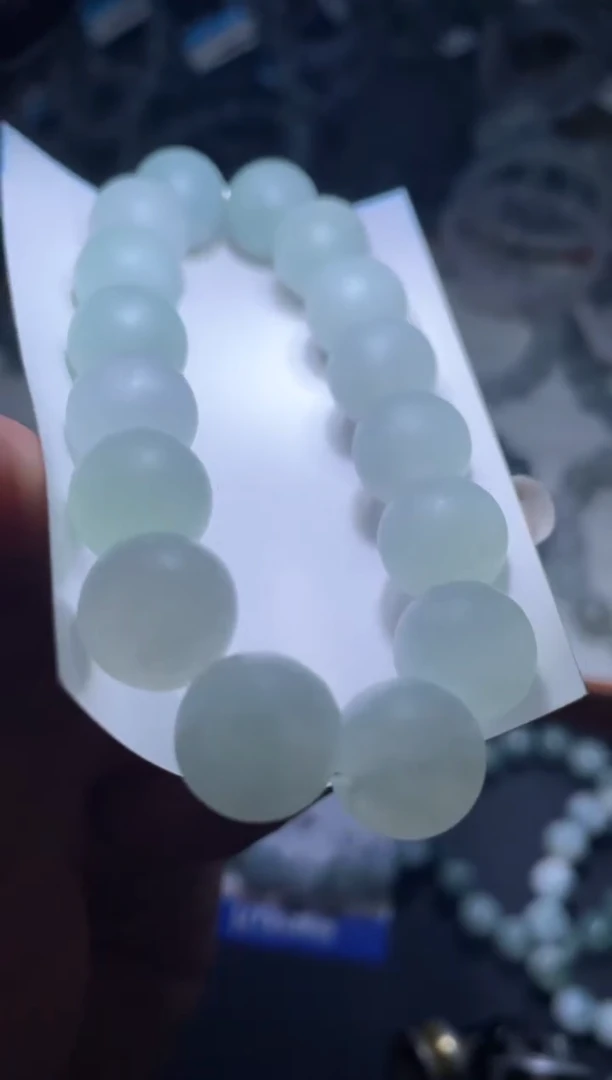 未镶嵌定制翡翠天然缅甸翡翠手串25