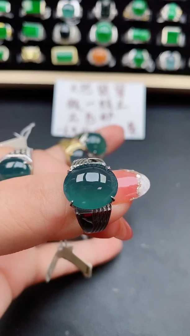 【闪购商品】翡翠戒指银S925镶嵌65526262