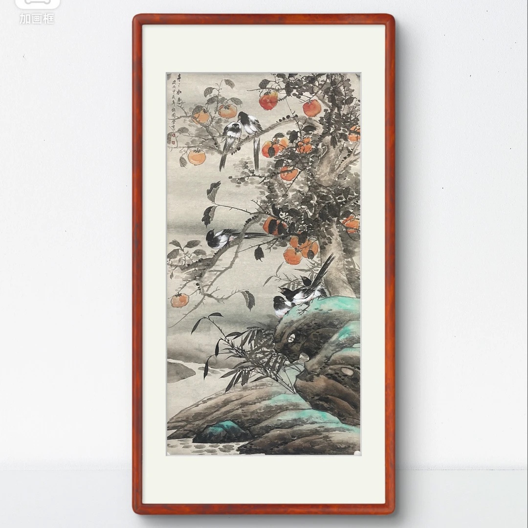 许老师-精品花鸟事事如意（四尺）