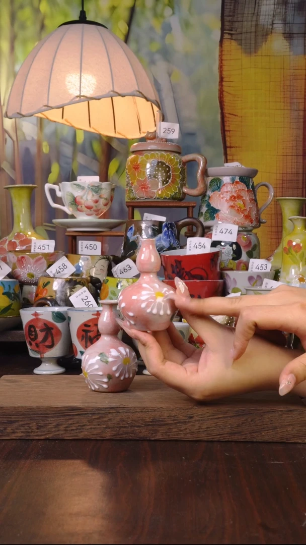 摆件泥垚手作 景德镇手工手绘器物