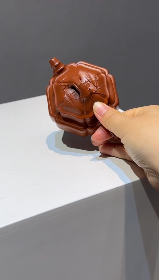 茶壶紫砂d****山六方海棠双线竹鼓