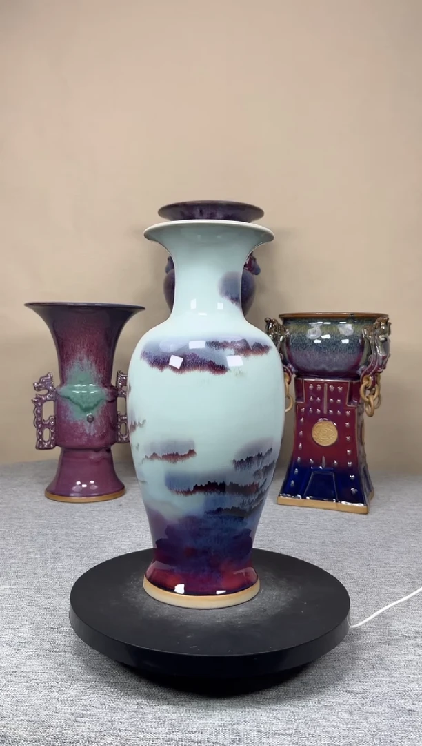 摆件陶神垕钧瓷收藏工艺品