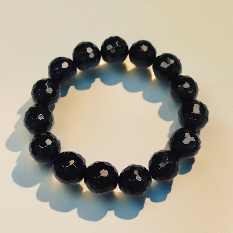 精美甄藏紫 龙 醇钻切手串卡14MM