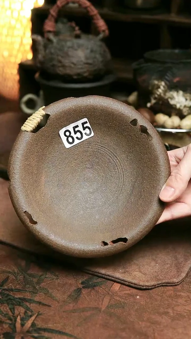 855号紫砂全手工粉引壶承