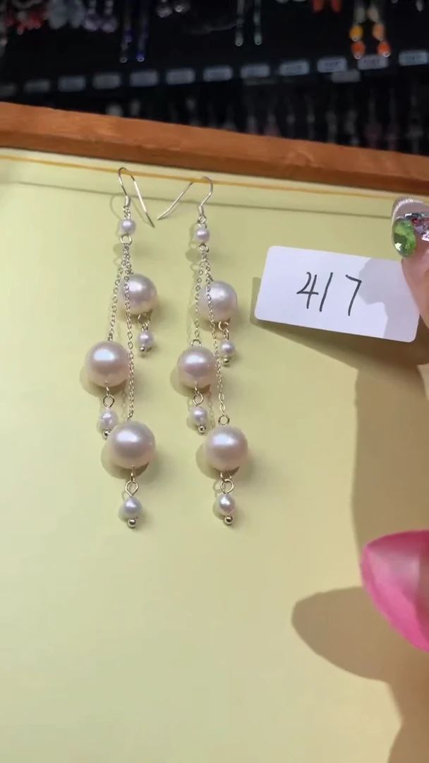 紫晶耳饰银S925镶嵌喜欢拍