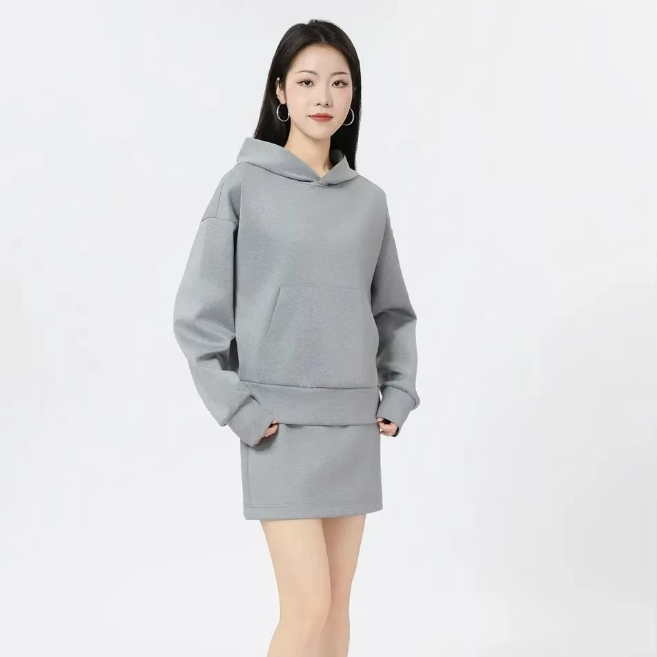 AMASS/阿玛施新款春秋运动女士休闲松弛感百搭套头连帽卫衣530046