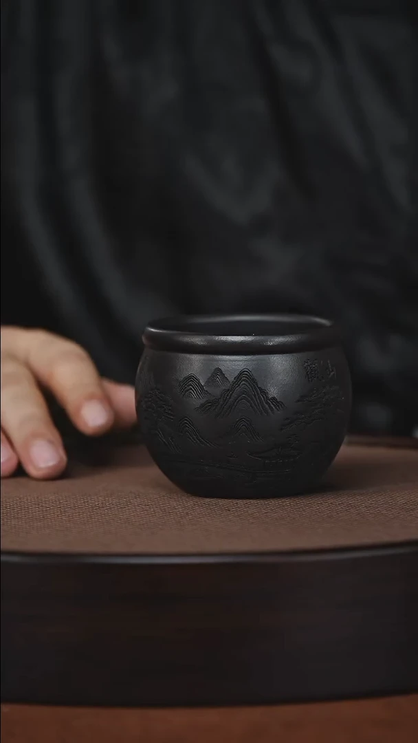 茶杯紫砂原矿紫砂