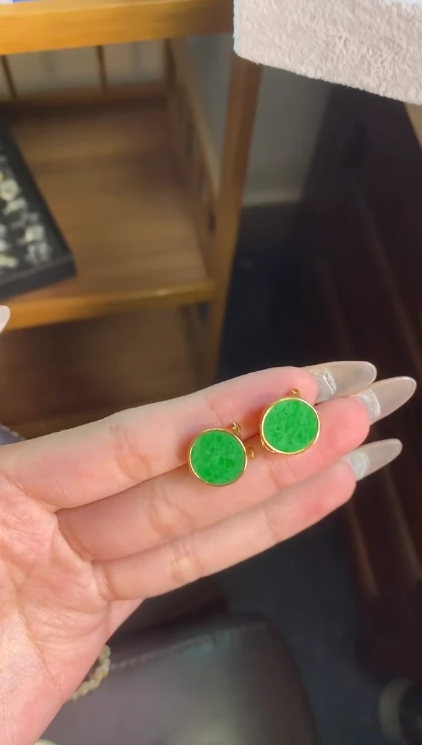 颈饰银S925镶嵌翡翠净货16689