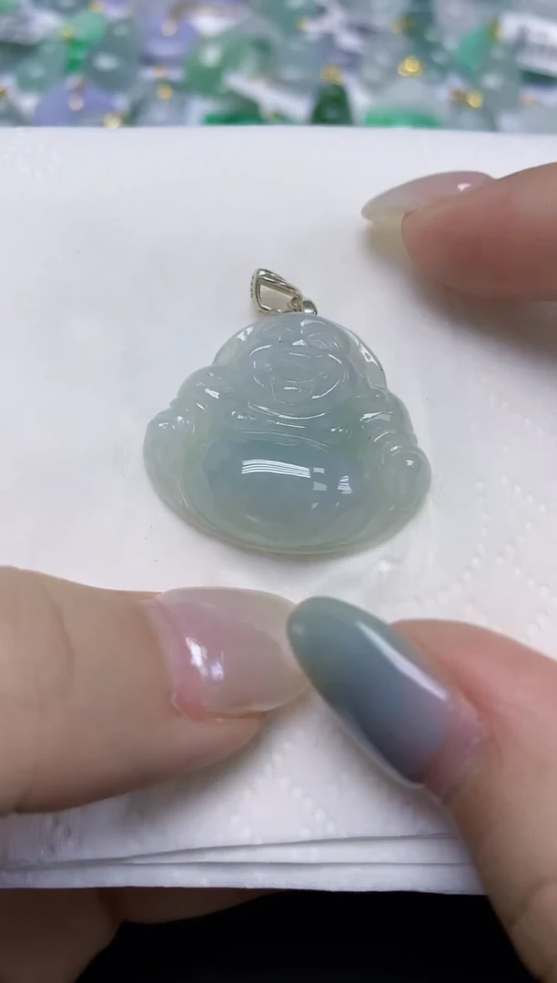 翡翠未镶嵌颈饰天然缅甸翡翠A货