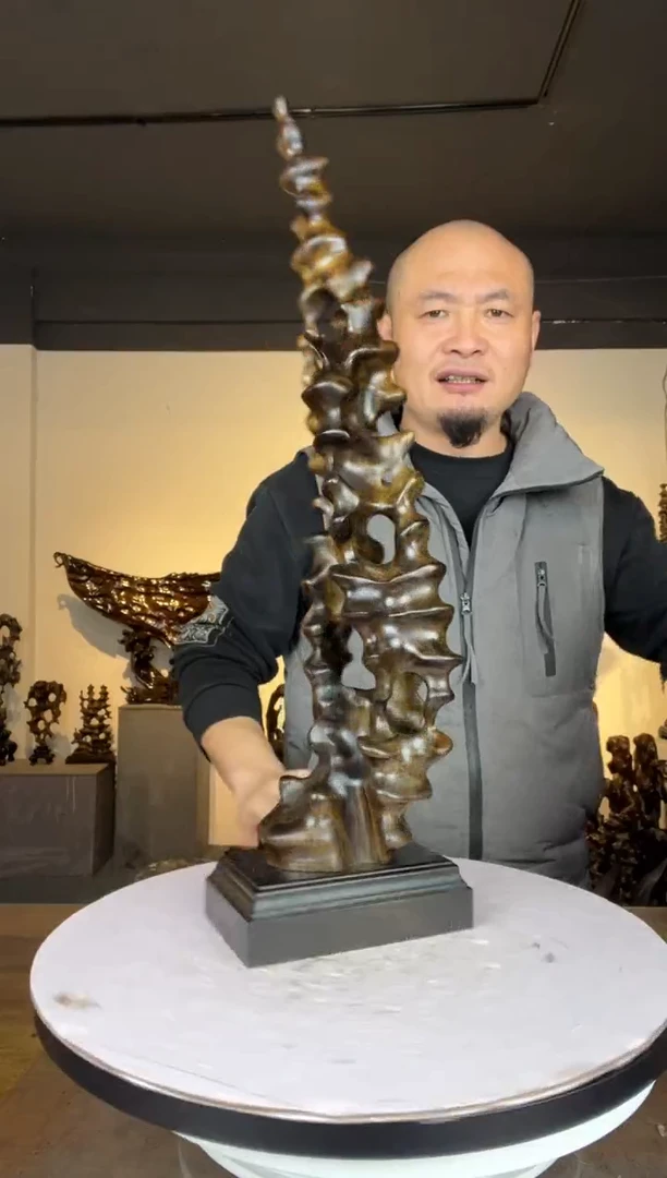 金丝楠天**保037金丝楠木随型摆件