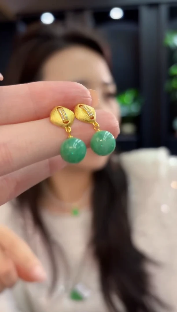 未镶嵌翡翠耳饰缅甸A货/多样性发货/一件