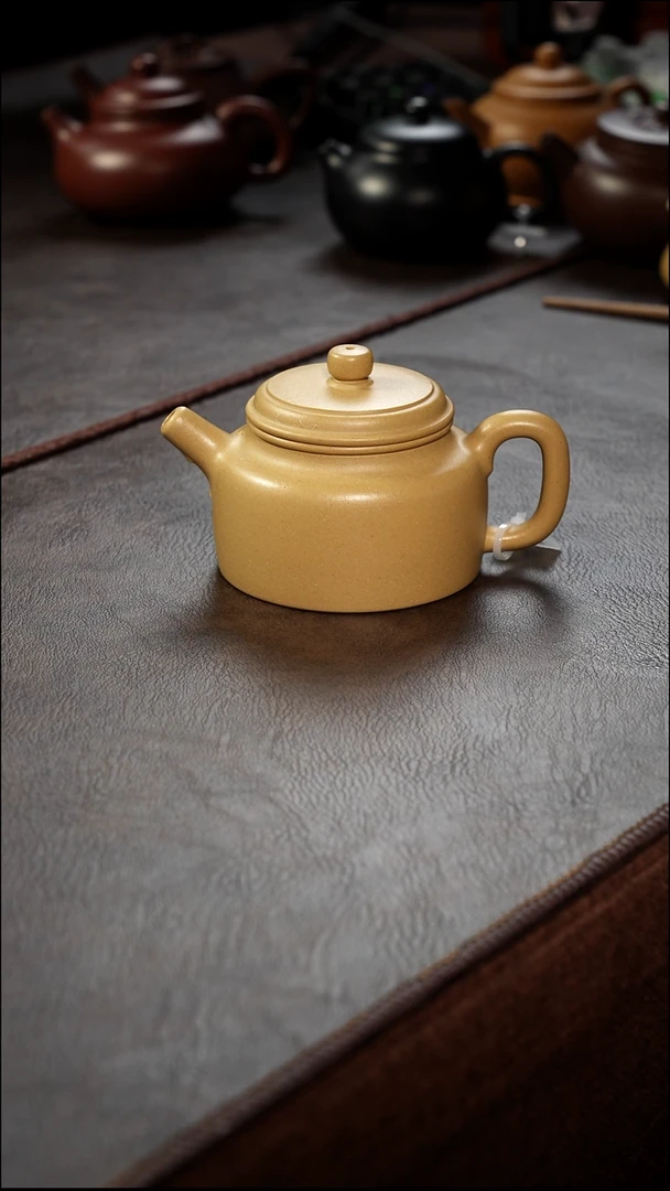 茶壶紫砂壶·27梨皮绿德钟150cc