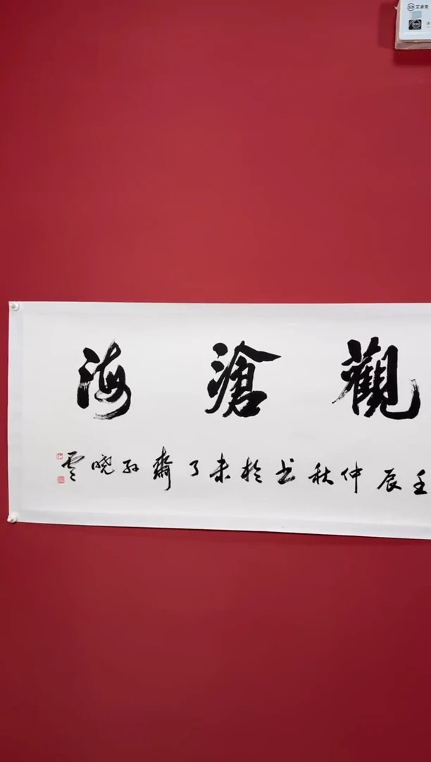 书法观沧海书法111