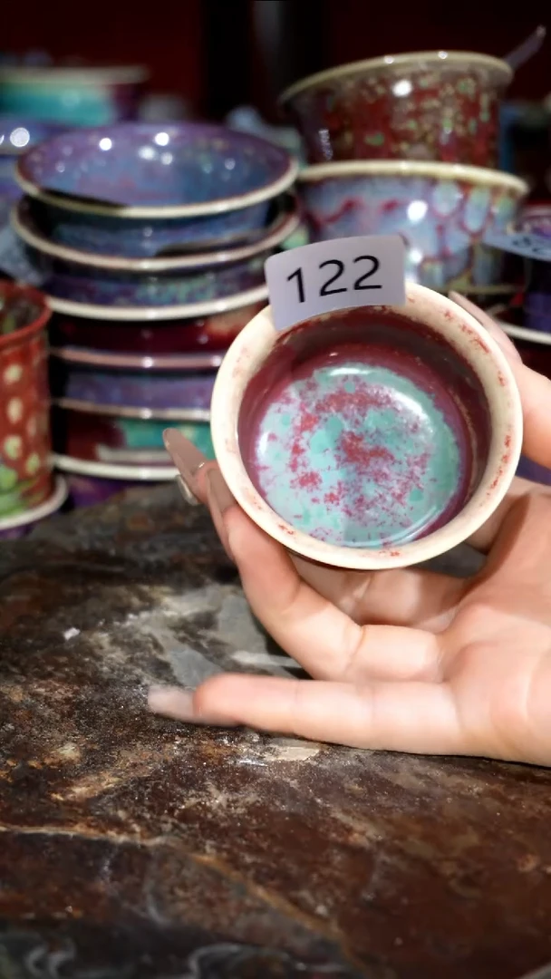 摆件精品窑变钧瓷茶器