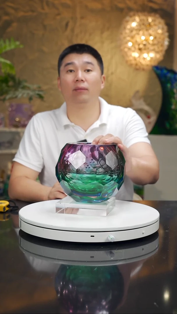 摆件稼*福利三色切面花瓶小号36号